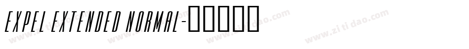 Expel Extended Normal字体转换